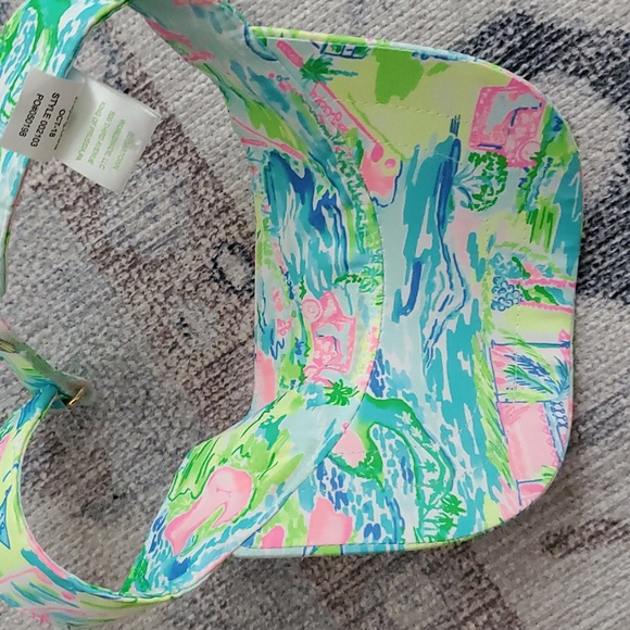 SOLD Lilly Pulitzer It's A Match Adjustable Visor Golf Tennis - Picture 5 of 8
